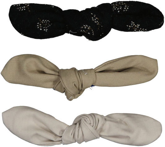 Beige bows 3 pack