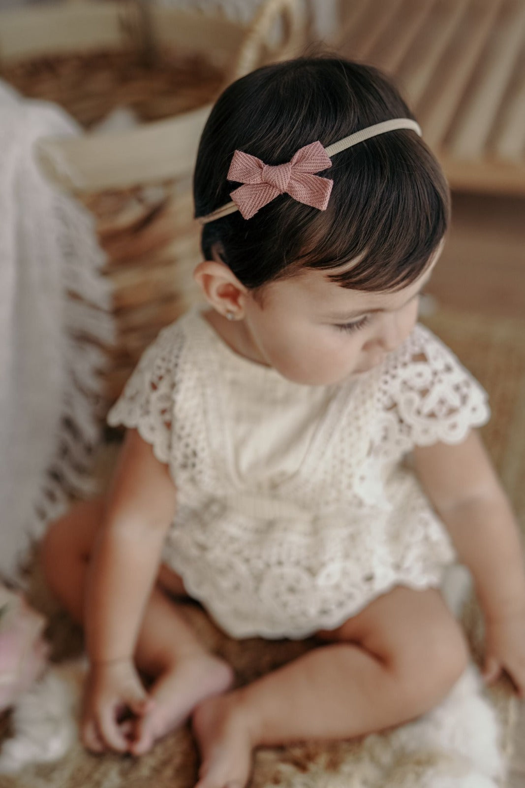 Gillian Baby Bow Headband- several colors