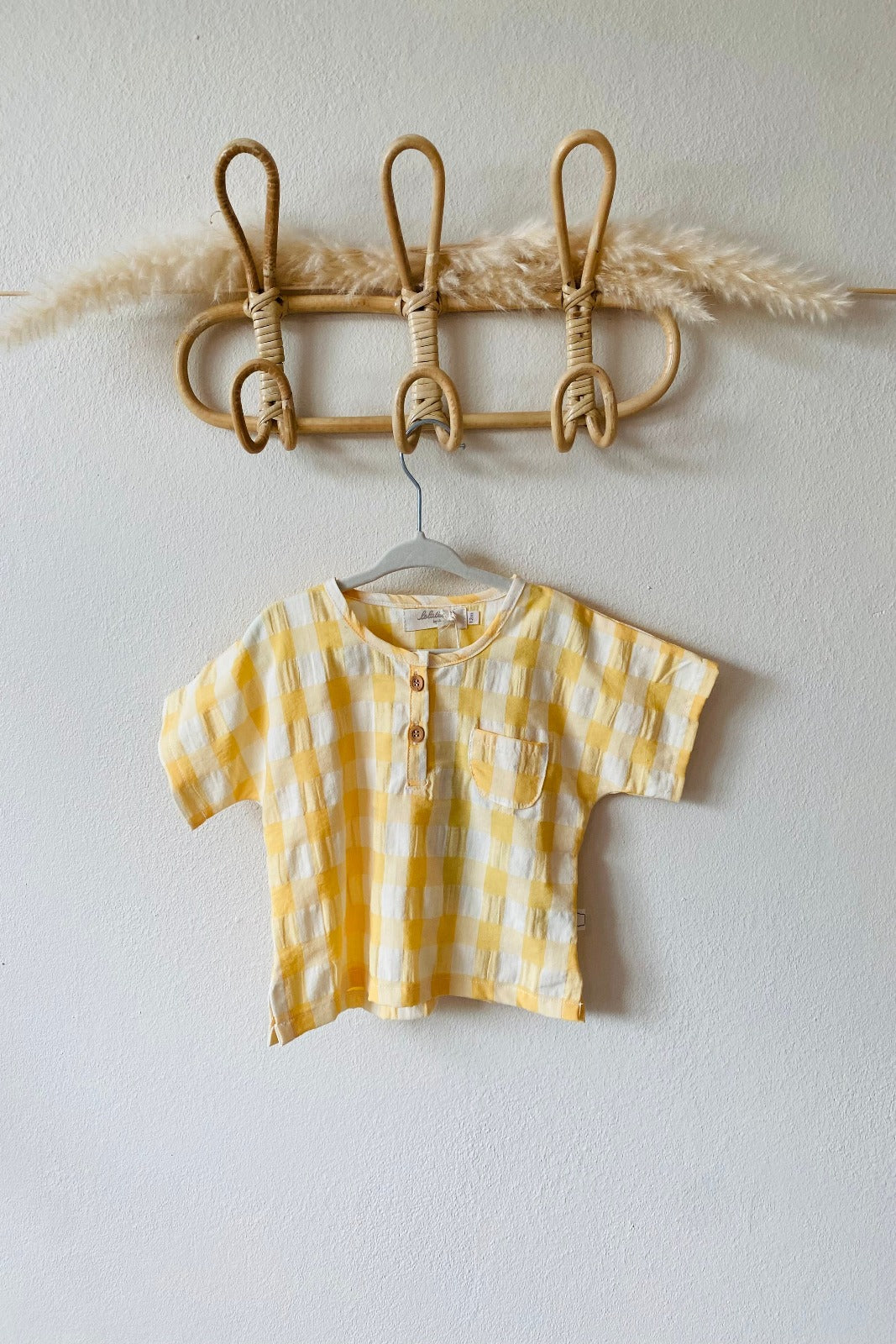 Menorca vichy yellow shirt