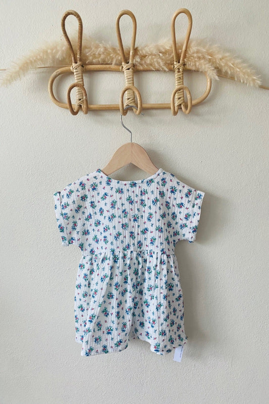 EVA floral muslin dress