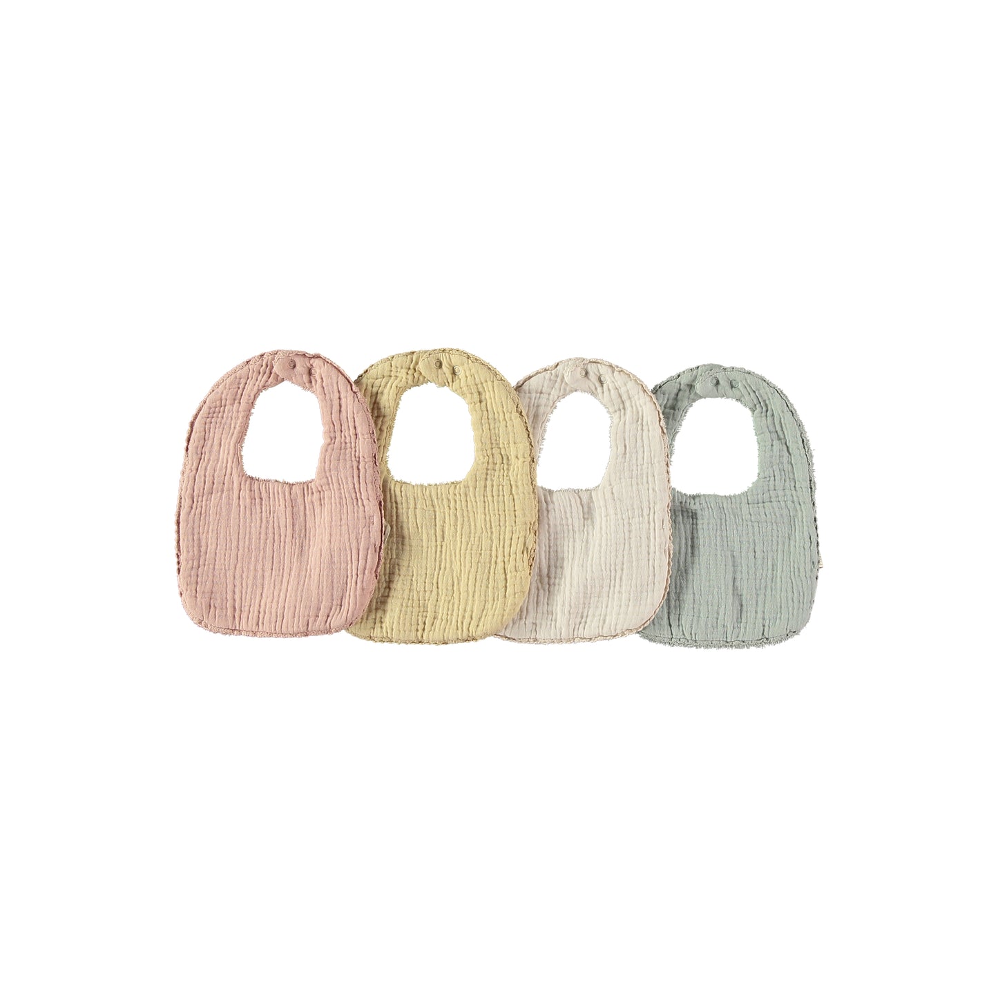 TEXTURES newborn organic muslin bib- 2 colors